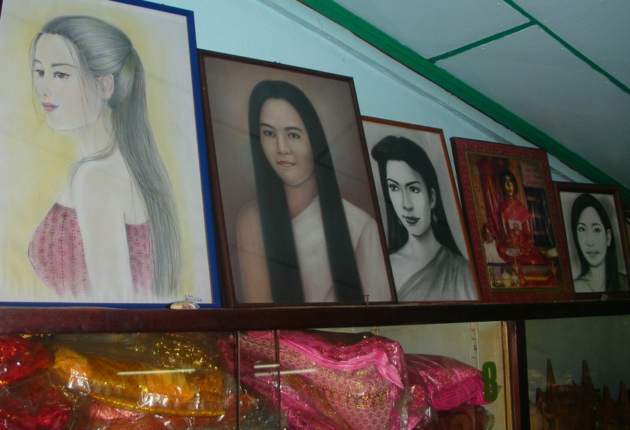 A portrayal of Mae Nak Phra Khanong, symbolizing her haunting beauty and tragic love.