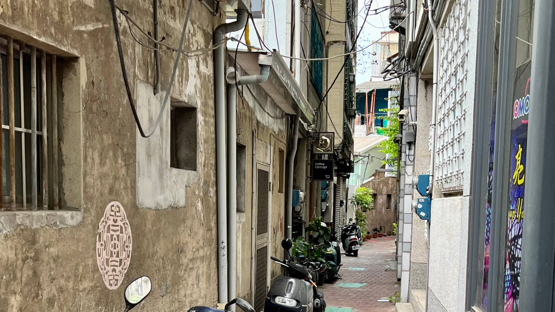 Beautiful historic alley in Tainan