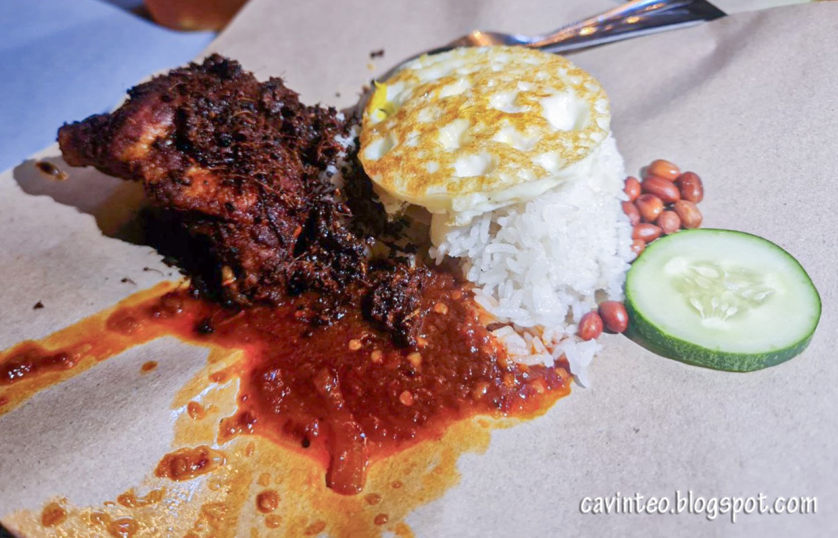 Plate of Nasi Lemak Hantu