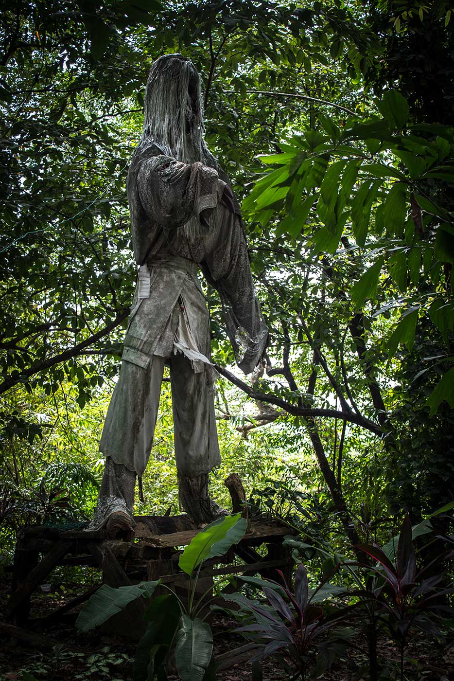 An eerie view of Penang War Museum where spirits are said to roam, representing the haunting past of World War II.