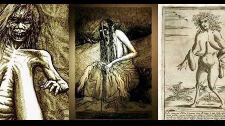 Depiction of Wewe Gombel, ghostly child kidnapper in Indonesian folklore