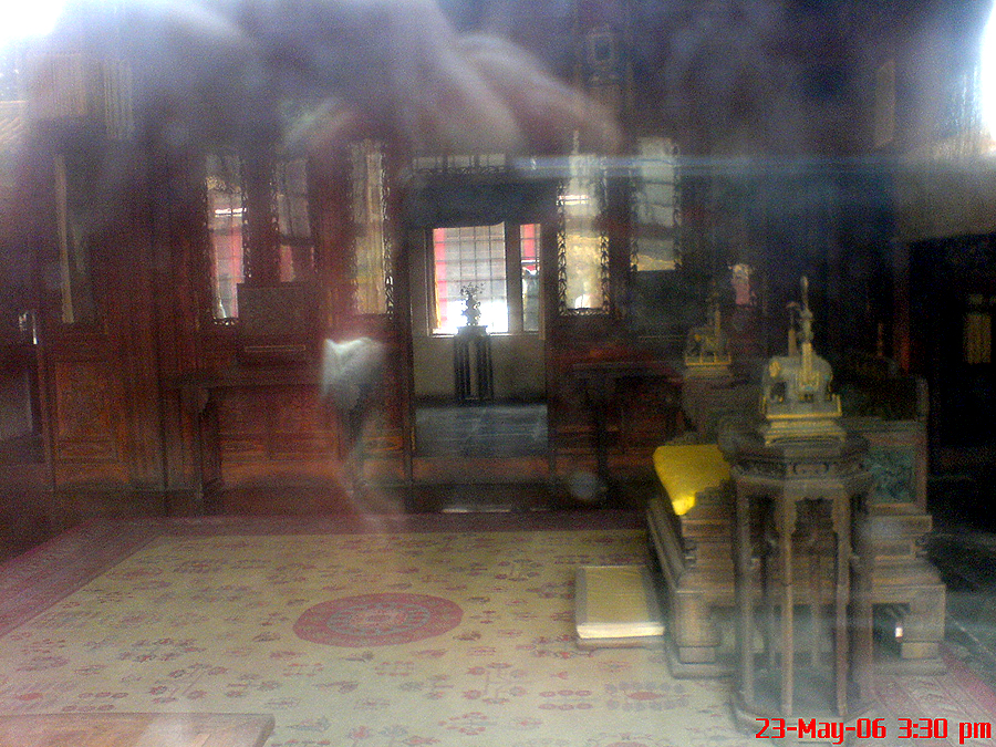 Ghost captured in the Forbidden City, depicting an eerie atmosphere