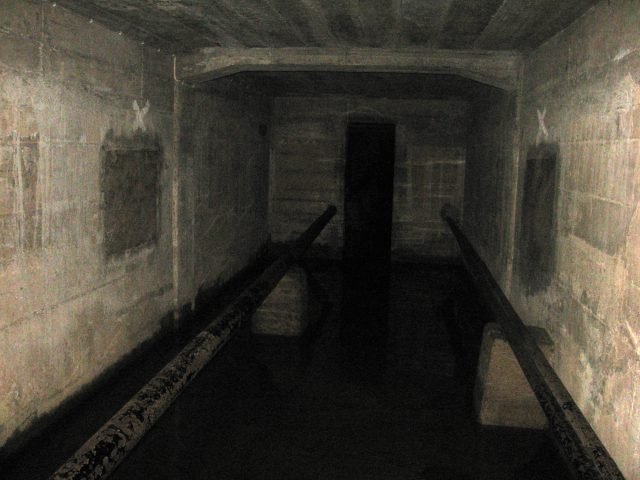 Inside the basement of Lawang Sewu, reflecting its dark history