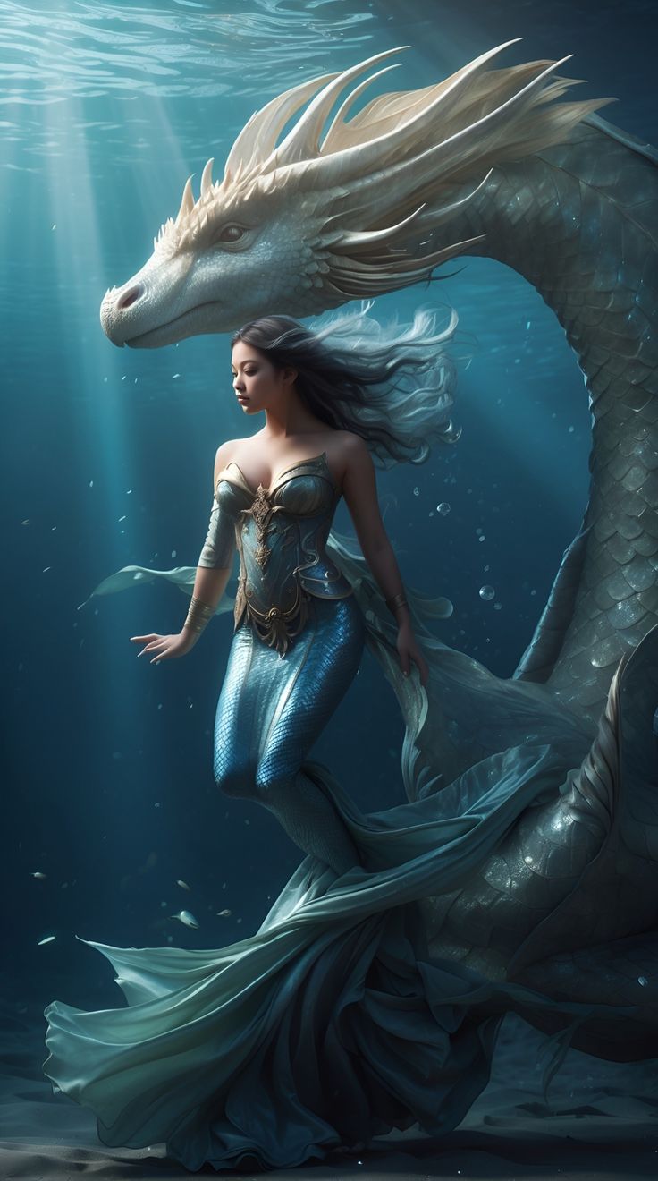 Mermaid and Sea Monster