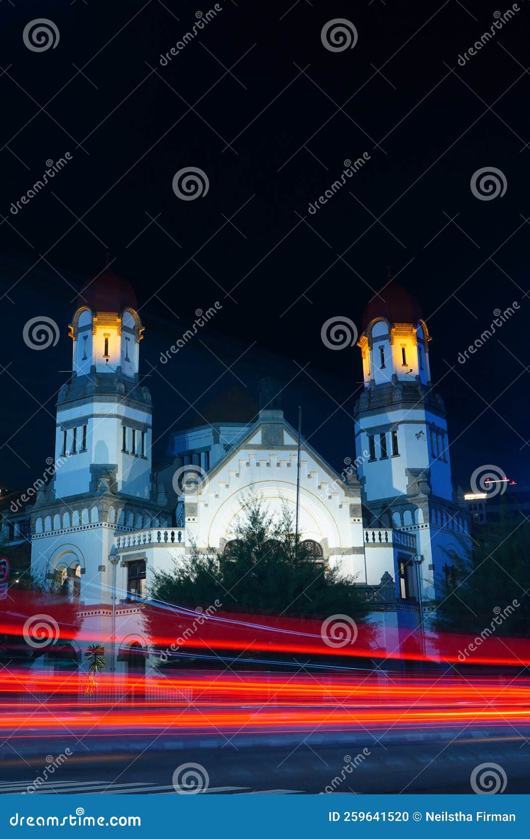 Lawang Sewu, Semarang, Indonesia during Night Time on 20 October