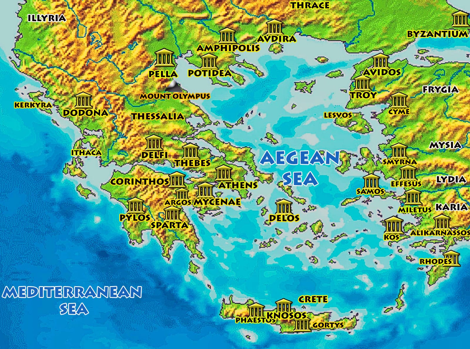 Map of Ancient Greece