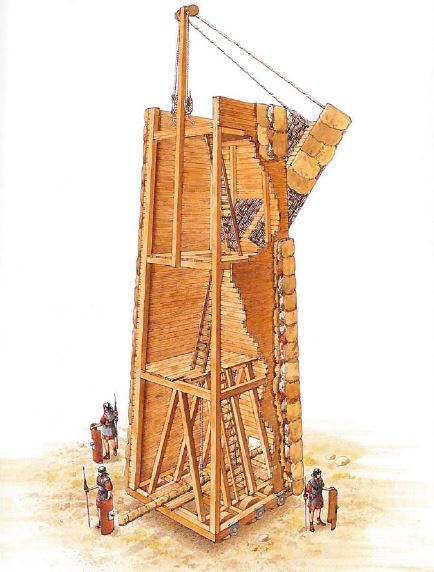 Siege tower of Romans