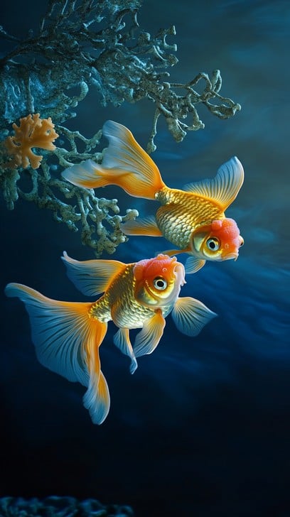 Goldfish Underwater Dance