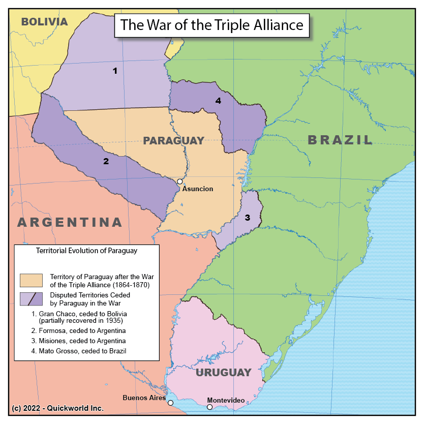 War of the Triple Alliance Map