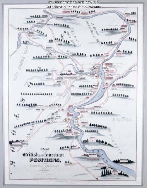 Plan of the British and American positions