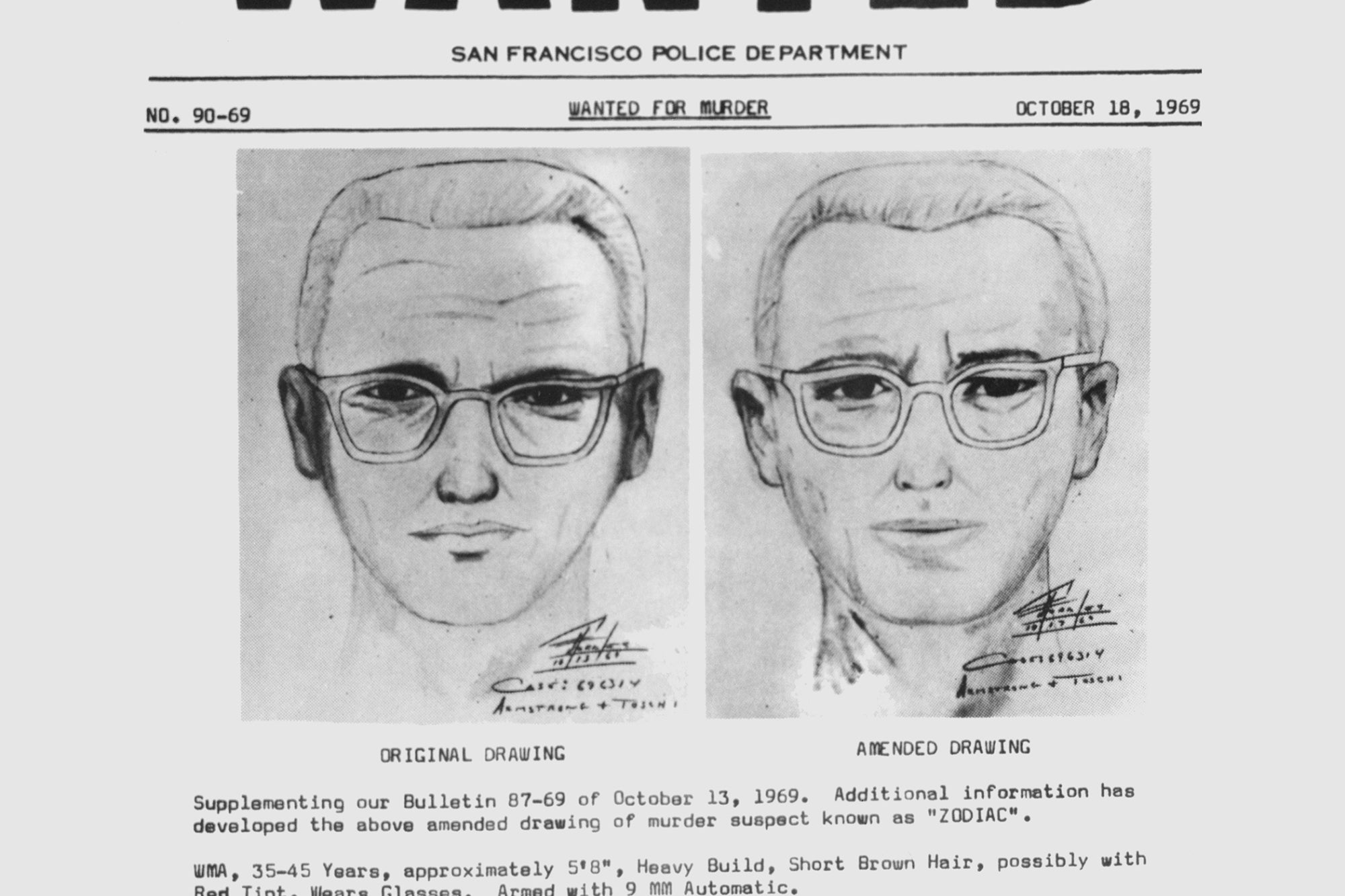 Zodiac Killer Evidence Board