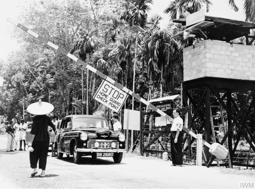 British troops on patrol during Malayan Emergency