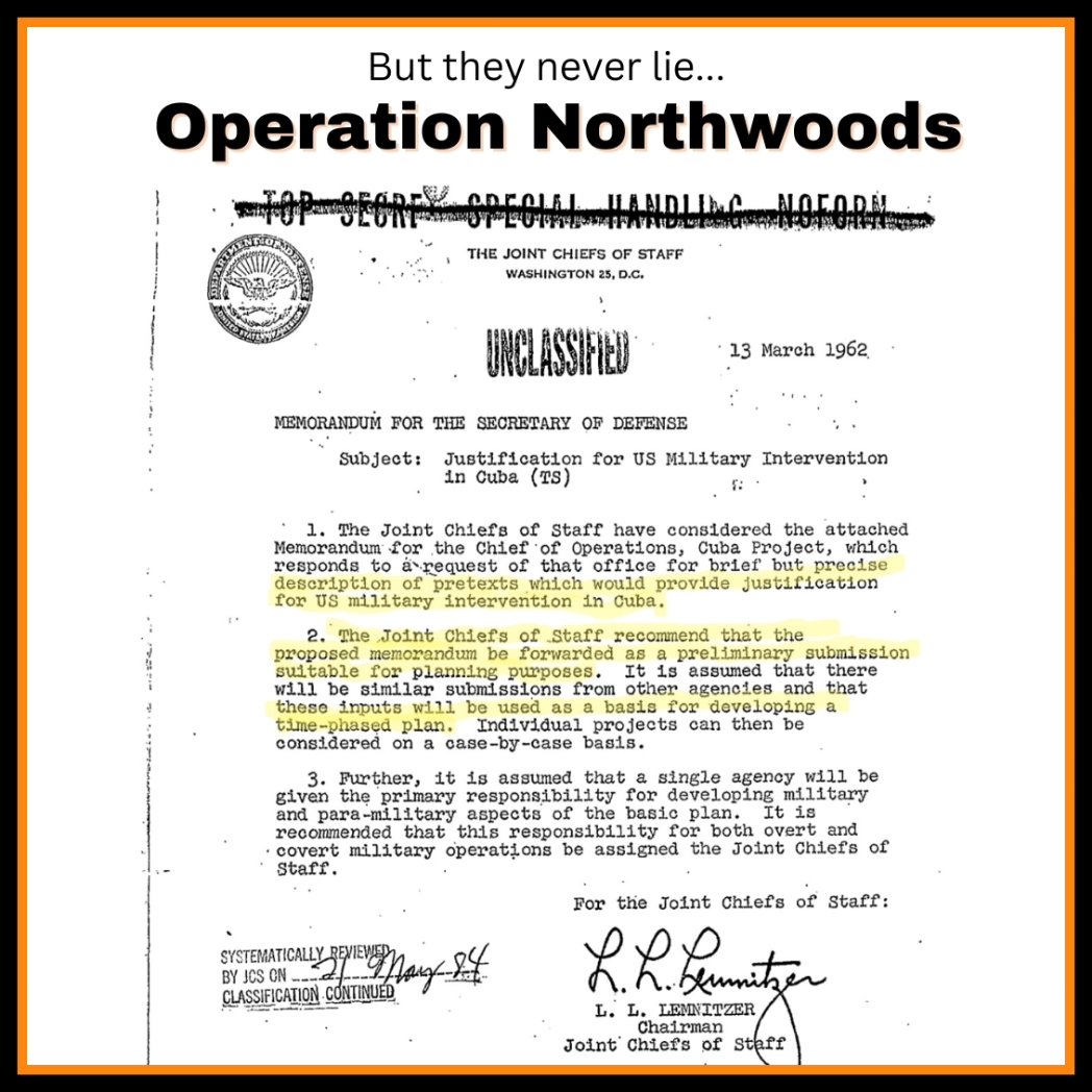 Operation Northwoods Proposed Plan