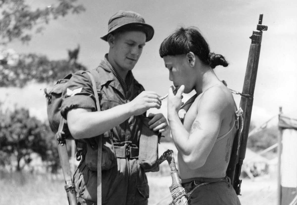 British troops during the Malayan Emergency
