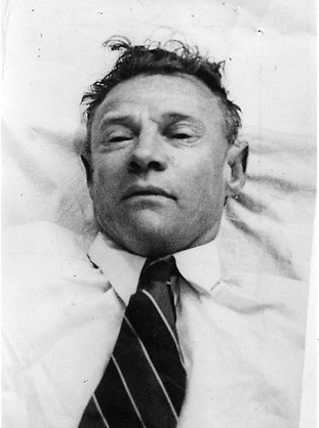 The mysterious Somerton Man as found on the beach