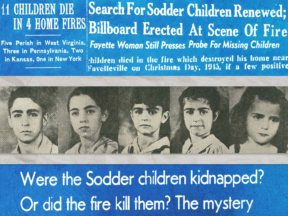 The Sodder children who disappeared in the mysterious Christmas Eve fire