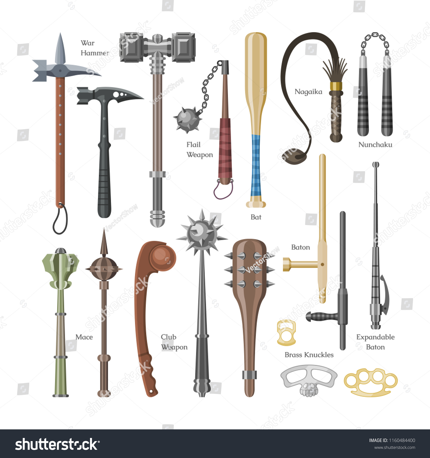 Medieval Weapons Vector Ancient Protection Warrior